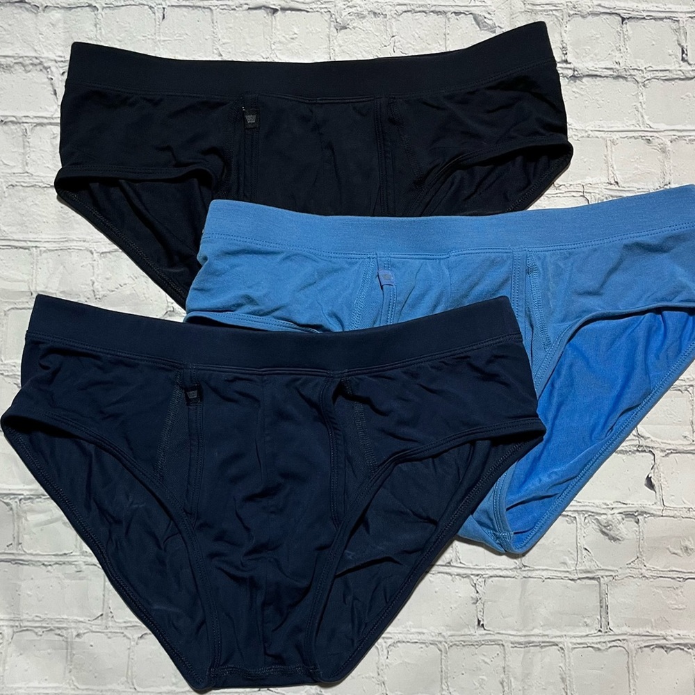 Mack Weldon 3 pack Silver HD Micro Modal Briefs Size M